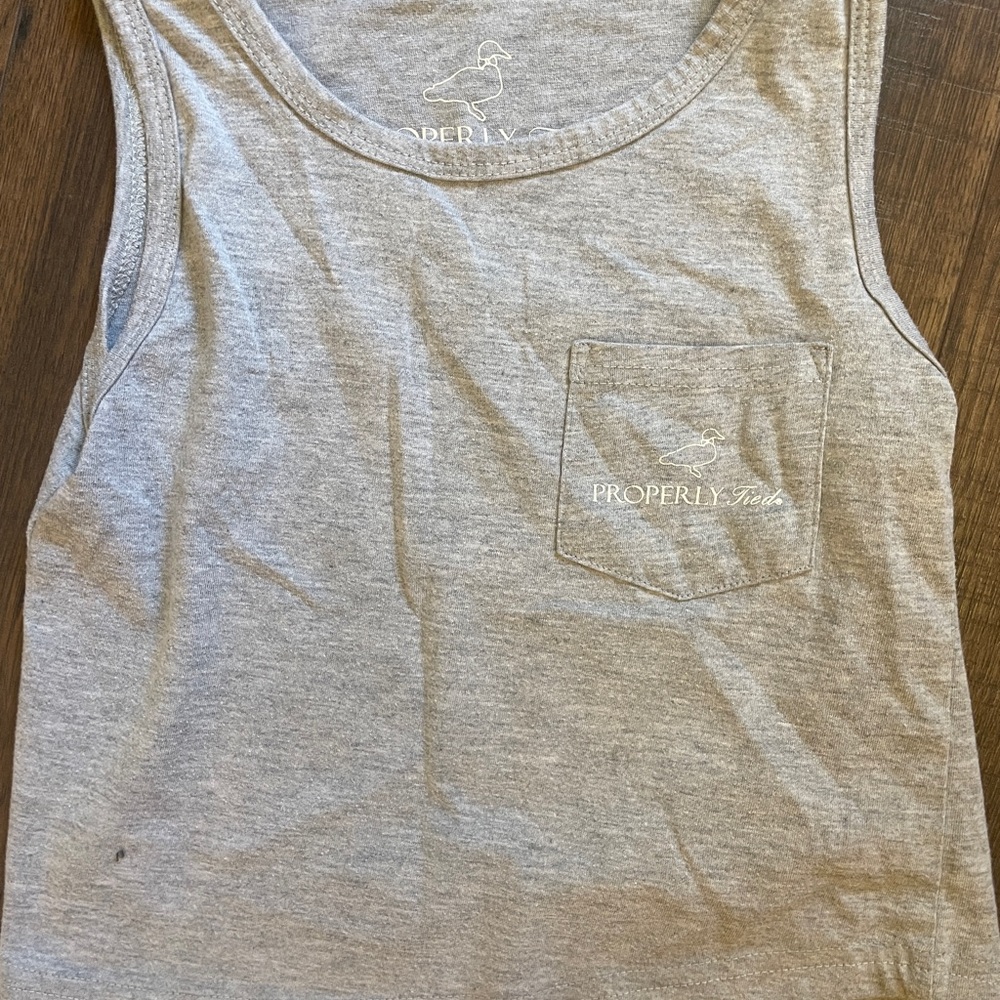 Kids Gray Tank Top by Properly Tied